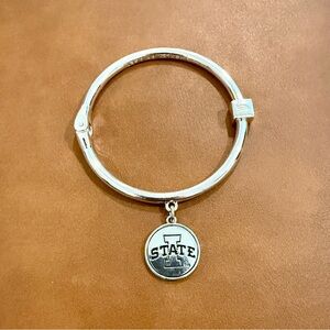 Silver Iowa State University Charm Bracelet